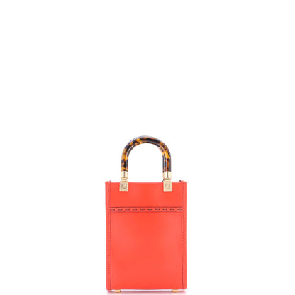 Fendi Sunshine Shopper Tote Leather Mini