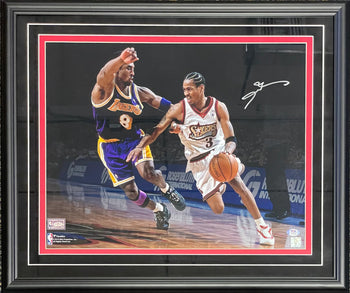 Allen Iverson Autographed Framed 16X20 Photo (Psa)