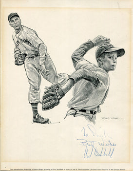 Carl Hubbell Autographed 8X10 Photo