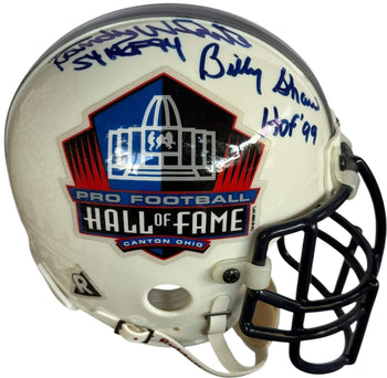 Charley Trippi Randy White Billy Shaw Autographed Hall Of Fame Mini Helmet