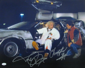 Michael J Fox/Christopher Lloyd Sign/Auto 16X20