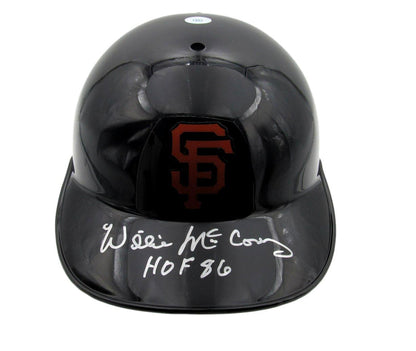 Willie Mccovey Hof Signed/Inscribed Baseball Helmet Giants Tristar 192185