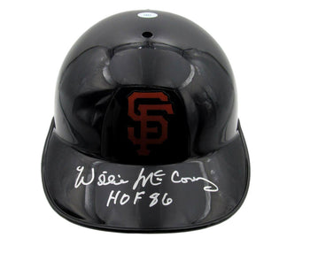 Willie Mccovey Hof Signed/Inscribed Baseball Helmet Giants Tristar 192185
