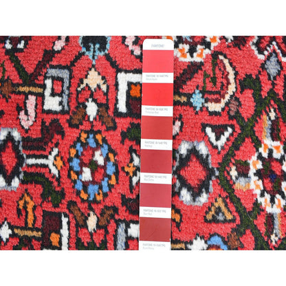 3'6"X5' New Farsian Amadan Small Flower Medallion Wool Hand Knotted Rug