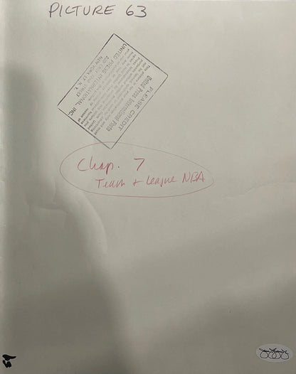 Red Holzman Autographed / Signed Original Black & White Wire Photo