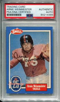 Arnie Weinmeister Autographed 1988 Swell Card