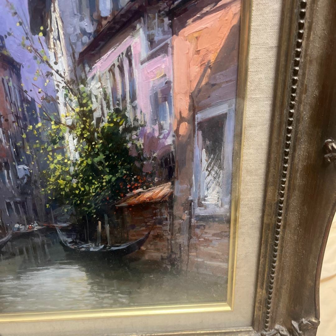 Claudio Simonetti Original Oil Painting Venice Canal F4 Signed Italian Artist
