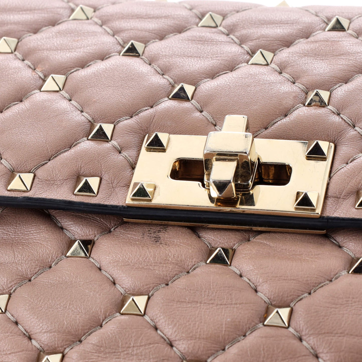 Valentino Garavani Rockstud Spike Flap Bag Quilted Leather Medium