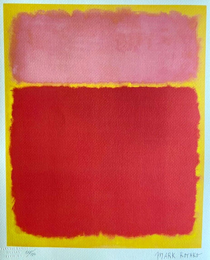 Mark Rothko Lithograph Coa Signed Op Numbered Stamped Collection