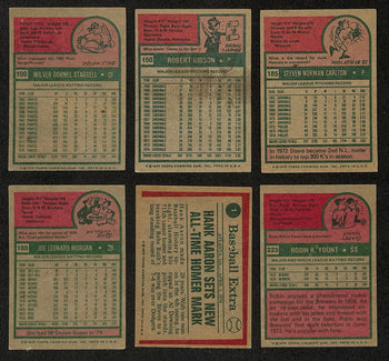 1975 Topps Baseball Complete Set (660) Aaron,