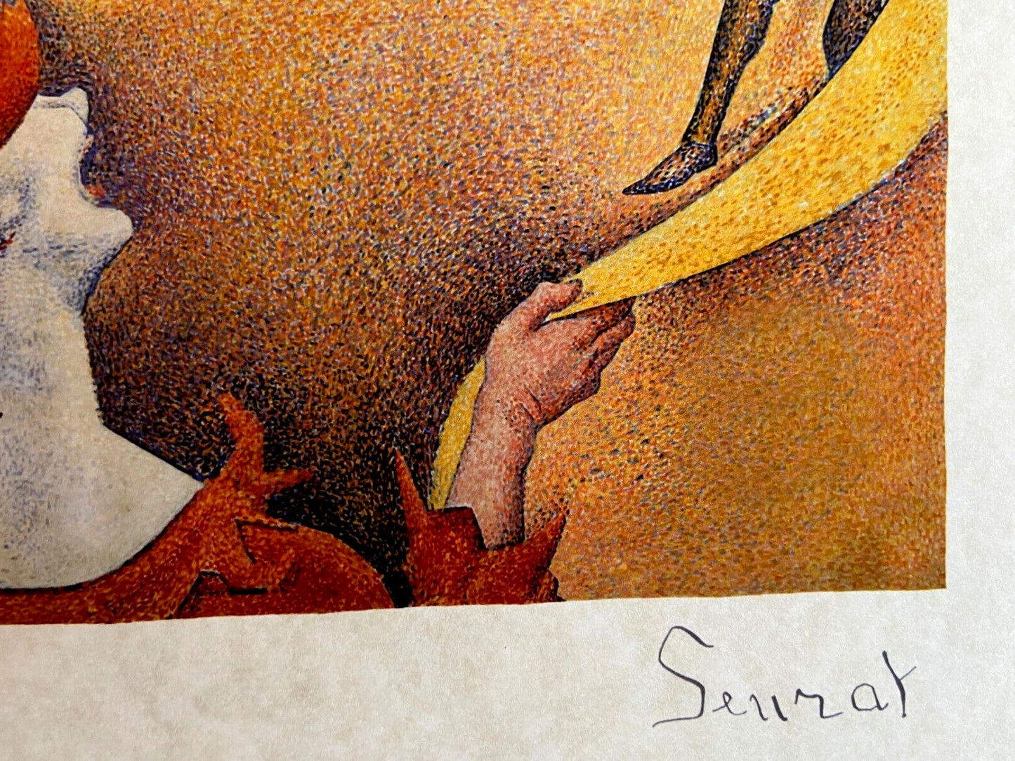 Georges Seurat Lithograph COA Original Signature