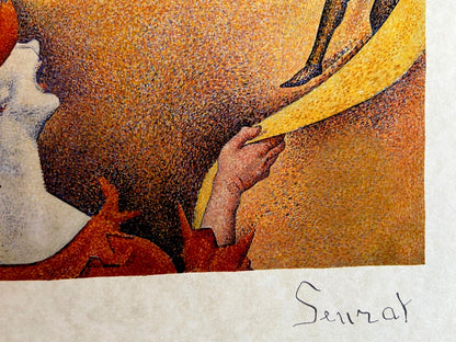 Georges Seurat Lithograph COA Original Signature