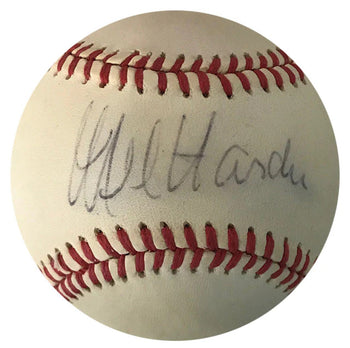 Mel Harder Autographed Official Baseball (Jsa)