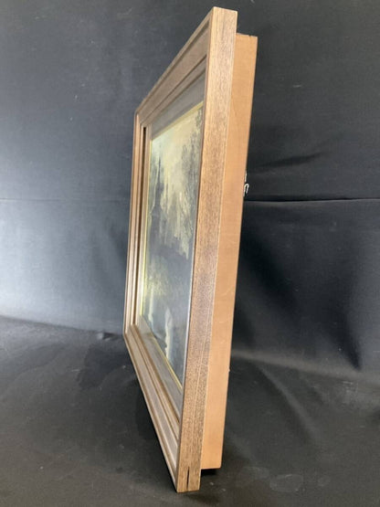 Russian Oil Painting Church Landscape By Nasonov | Original Signed | 38X45.5 Cm