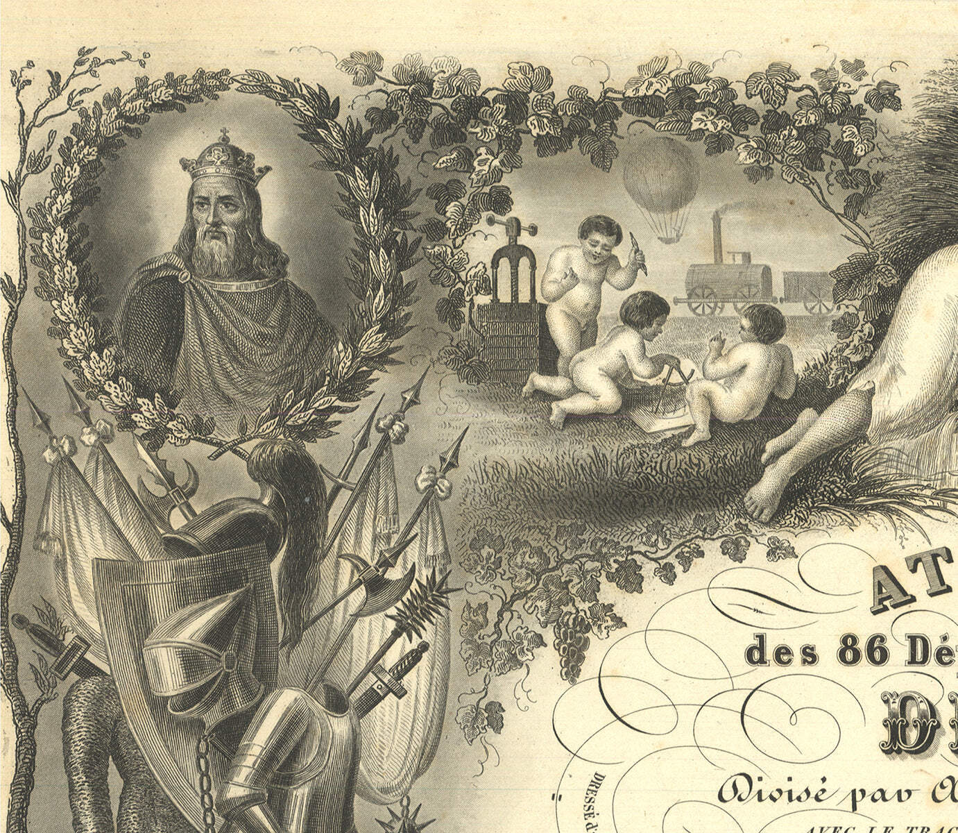 Victor Levasseur National Illustrated Atlas Of The 86 Departments And Possession