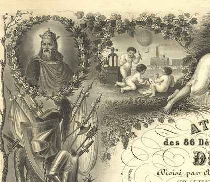 Victor Levasseur National Illustrated Atlas Of The 86 Departments And Possession