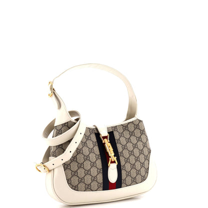 Gucci Jackie 1961 Hobo Gg Coated Canvas Small