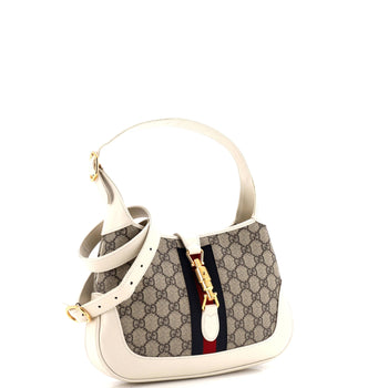 Gucci Jackie 1961 Hobo Gg Coated Canvas Small