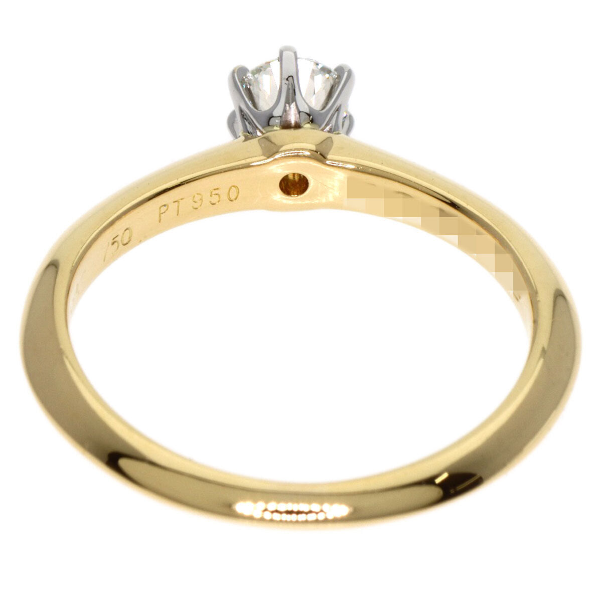 Tiffany&Co.   Ring Solitaire Diamond K18 Yellow