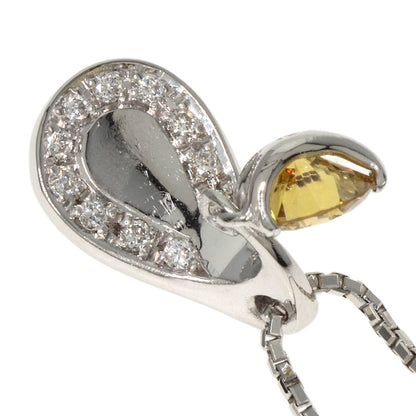 0.423ct Diamond Necklace Platinum PT900 PT850 5.9g