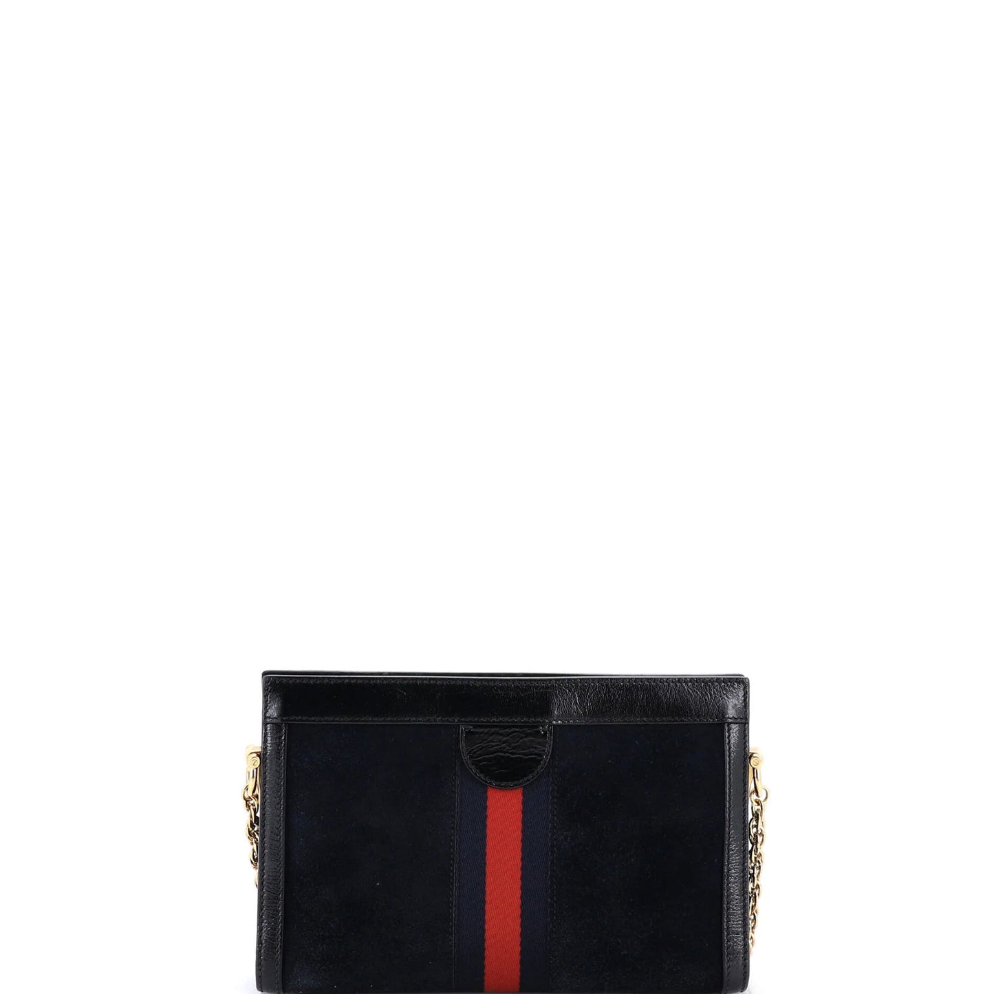 Gucci Ophidia Chain Shoulder Bag Embroidered Suede Small