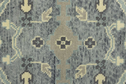 Large Oushak Wool Oriental Rug Muted Floral