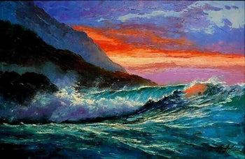 Rudolf Gonzalez Original Oil On Canvas Painting Signed Framed Hawaii Art