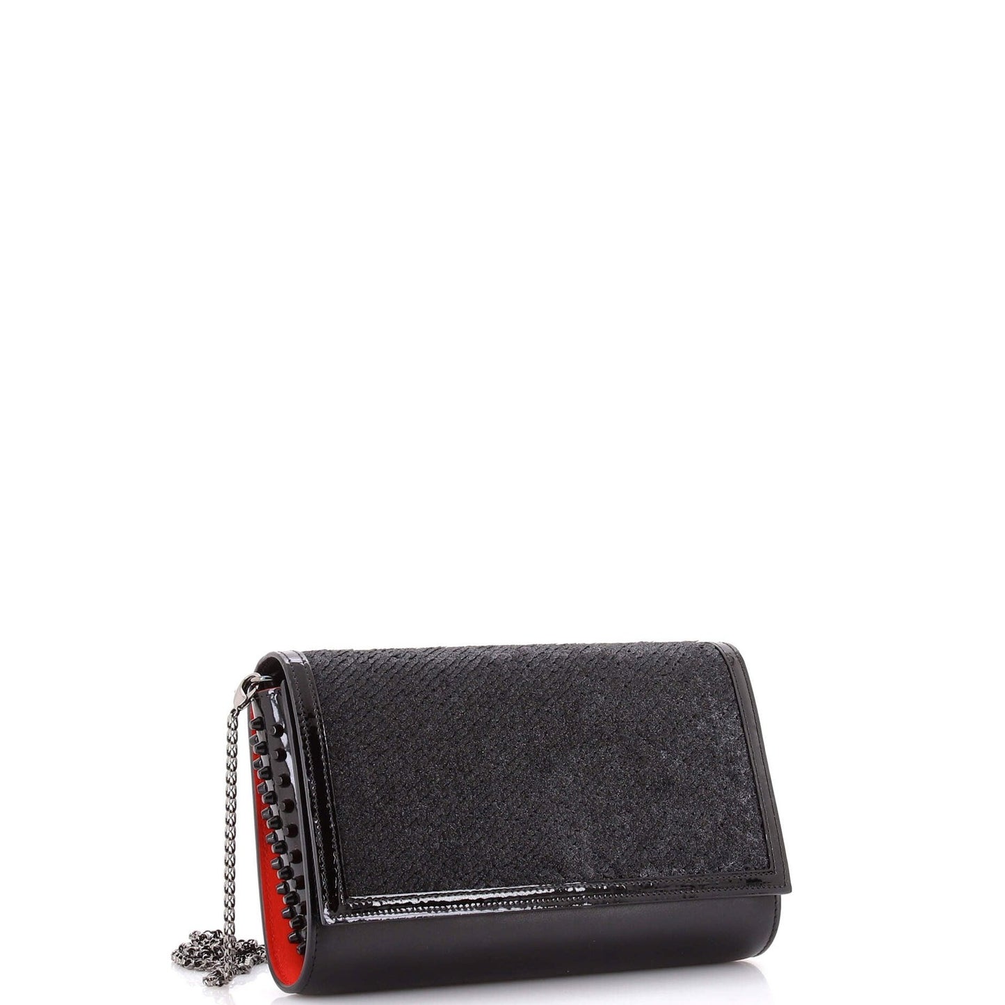Christian Louboutin Paloma Clutch Embellished Leather Small