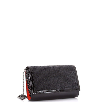 Christian Louboutin Paloma Clutch Embellished Leather Small