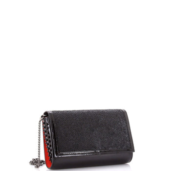 Christian Louboutin Paloma Clutch Embellished Leather Small