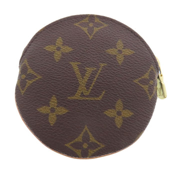 canvas LOUIS VUITTON M61926 Portonet Ron coin purse Monogram