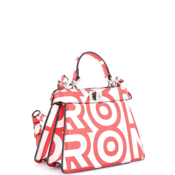 Fendi X Marc Jacobs Peekaboo Iseeu Bag Printed Leather Petite