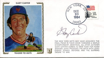 Gary Carter Autographed Dec 10, 1984 First Day
