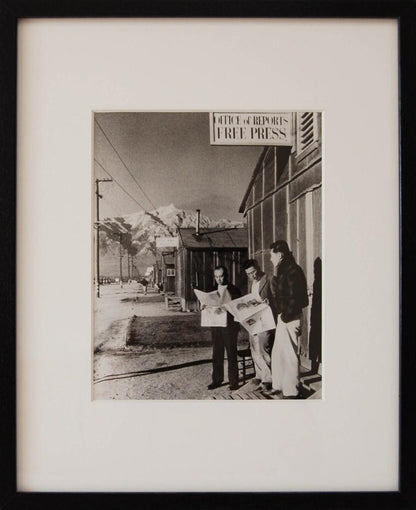Ansel Adams - Ww2 Japanese Internment Original Photo Gelatin Silver Print 1985