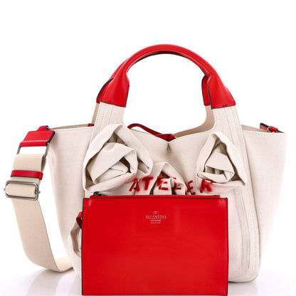 Valentino Garavani Rose Blossom Atelier Bag Canvas Medium