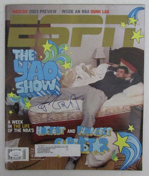 Yao Ming Hof Autographed 2003 Espn Magazine