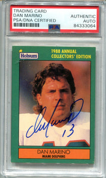 Dan Marino 1998 Holsum #5 (Psa Authentic) Card