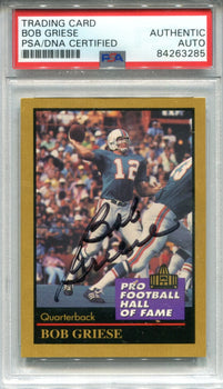 Bob Griese Autographed 1991 Enor Card (Psa)