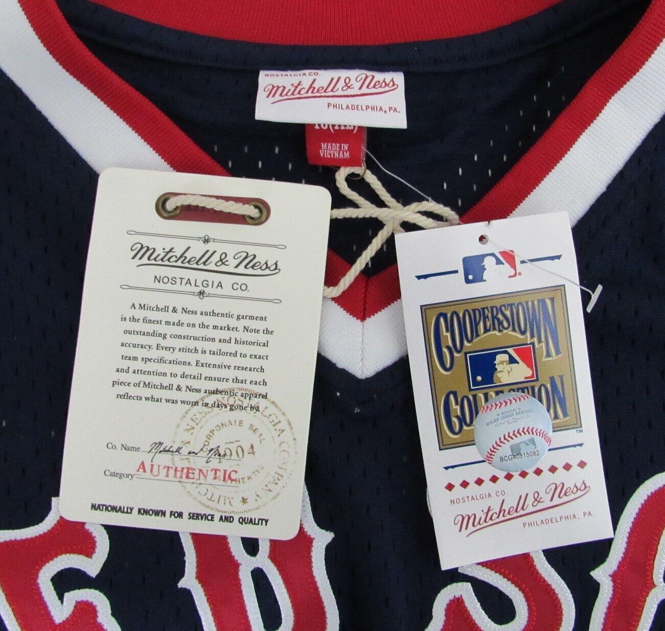 Pedro Martinez Hof Autographed Mitchell & Ness Jersey Red Sox Beckett 176378
