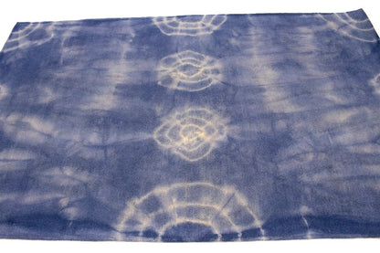 Purple-navy Tie-Dye Design 5X8 Hand-Tufted Modern Rug Contemporary Kids Carpet
