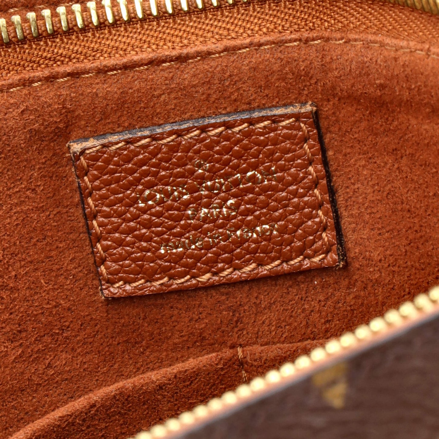 Louis Vuitton Surene Handbag Monogram Canvas With Leather Mm