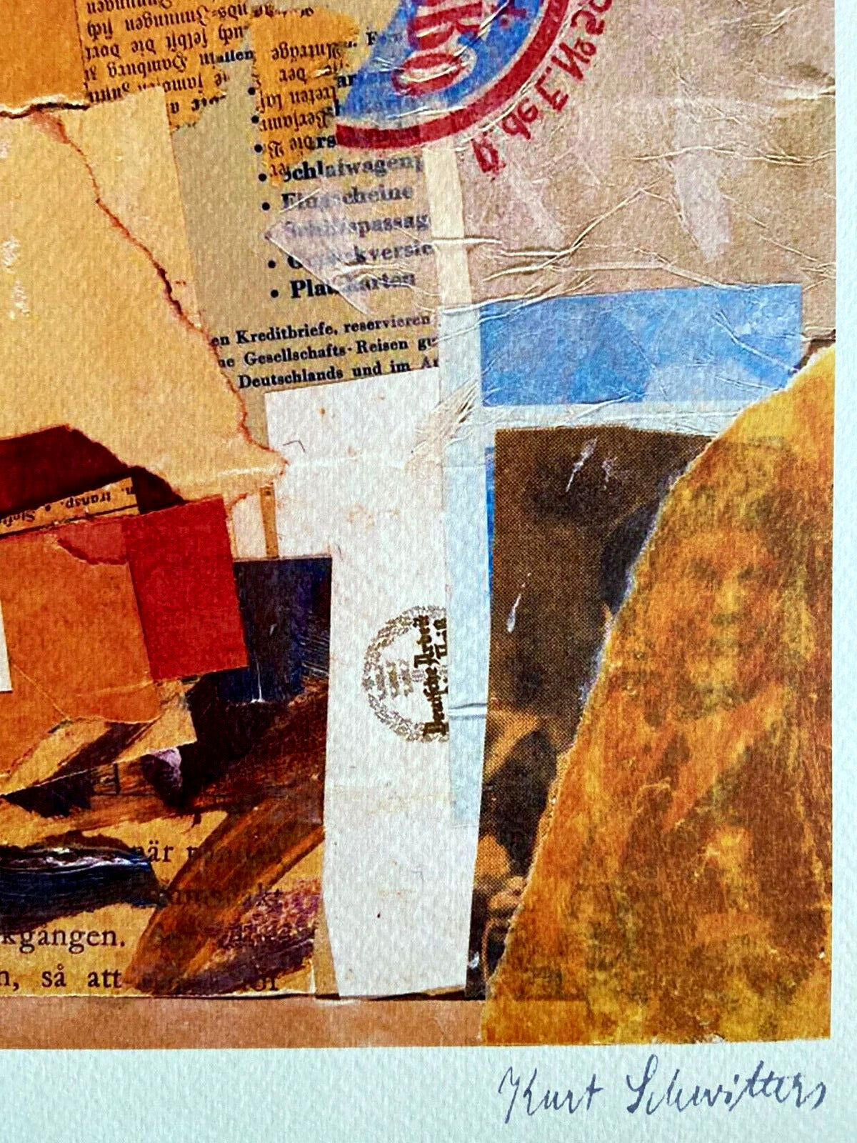 Kurt Schwitters Lithograph 1980