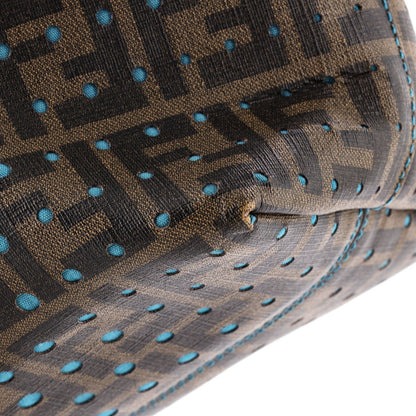 Fendi Roll Tote Perforated Zucca Canvas Large