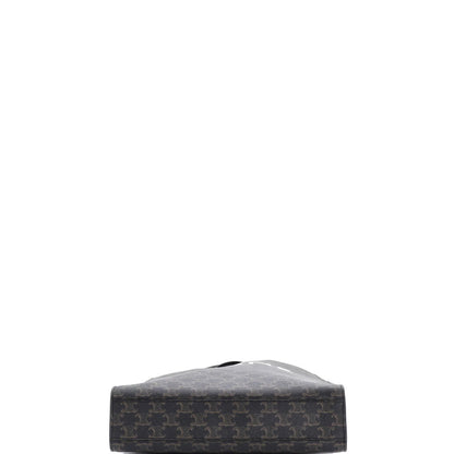 Celine Vertical Cabas Tote Triomphe Coated Canvas Medium