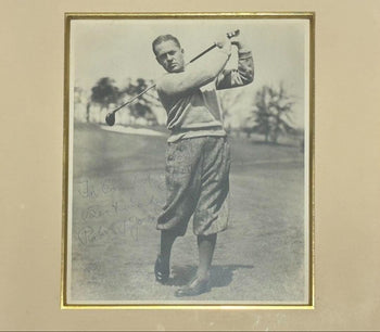 Bobby Jones Signed Photo 8X10 Vintage Golf Legend W/ Frame (Believed Authentic)