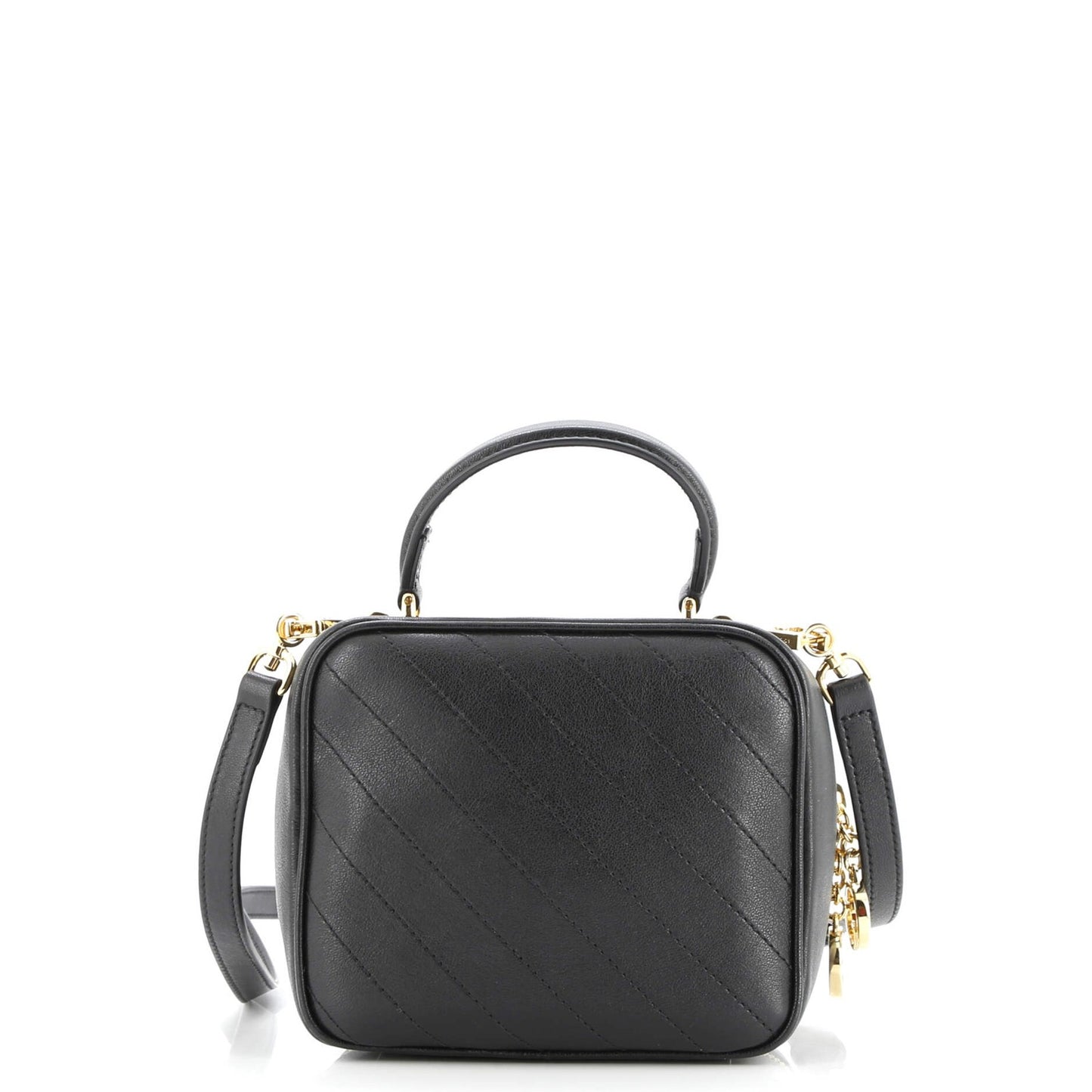 Gucci Blondie Nm Top Handle Shoulder Bag Diagonal Quilted Leather