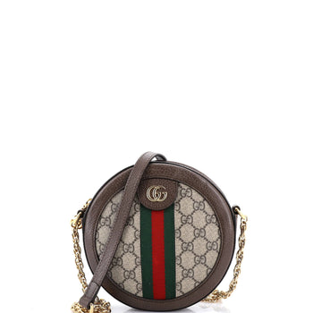 Gucci Ophidia Round Backpack Gg Coated Canvas Mini