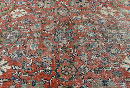 Antique Oversized Floral Vintage Style Oriental