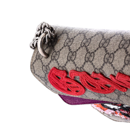 Gucci Dionysus Bag Embroidered Gg Coated Canvas Small