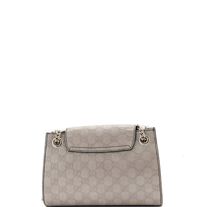 Gucci Emily Chain Flap Shoulder Bag Guccissima Leather Small